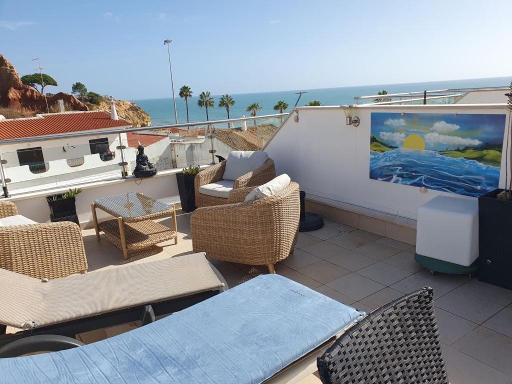 Ferienwohnung Magnifique Duplex Avec Piscine En Bord De Mer Olhos de Agua  Exterior foto